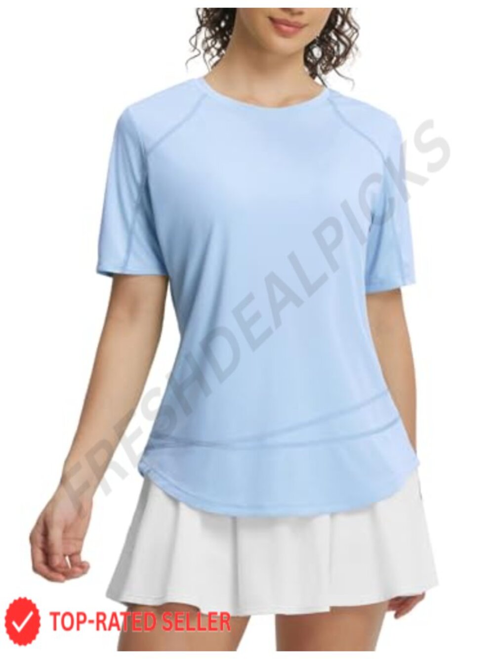 UPF 50+ Sun Protection Quick Dry Short Sleeve Tee for Running Hiking Travel